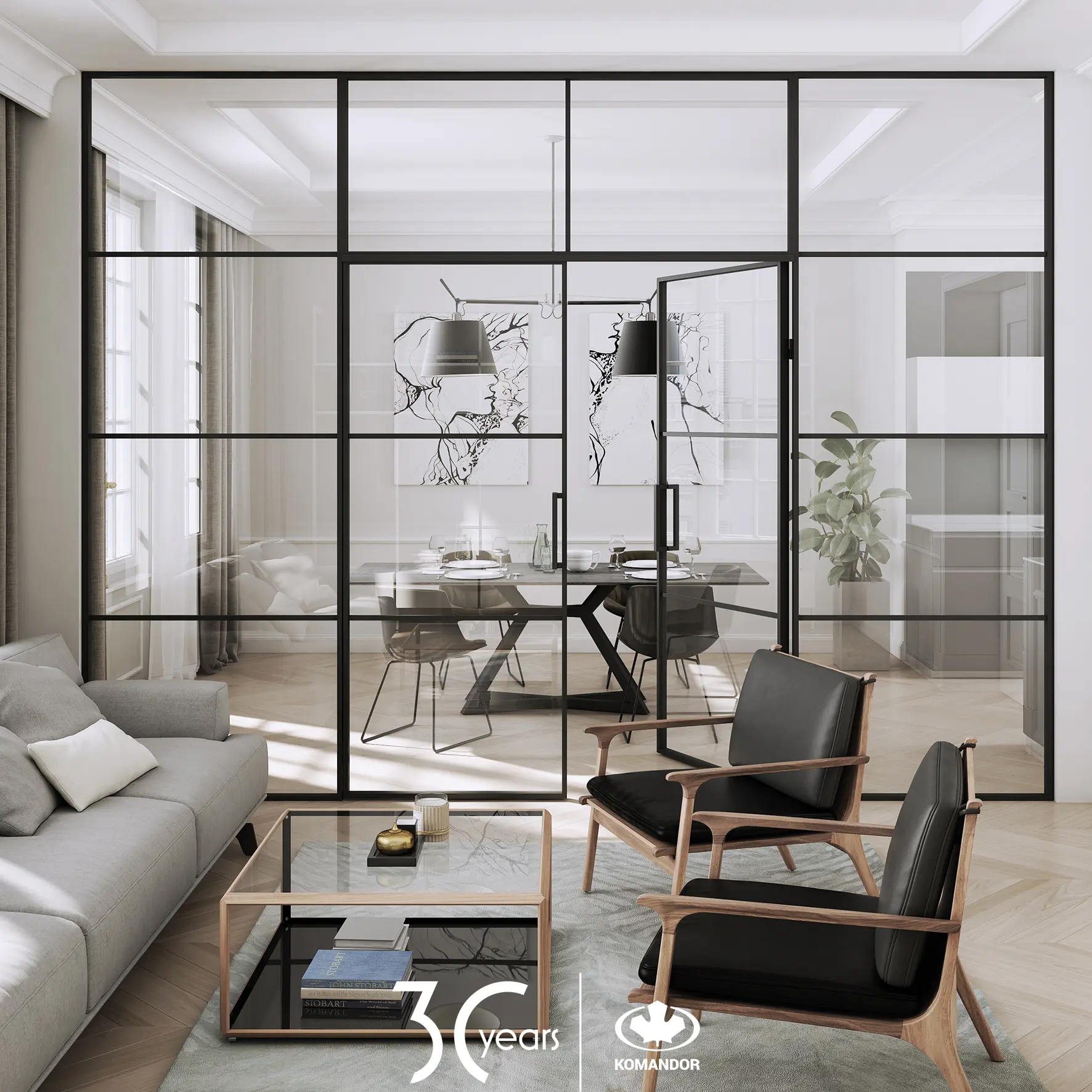 Glazen deuren & roomdividers